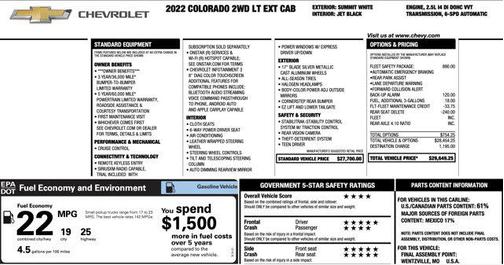 2022 Chevrolet Colorado LT