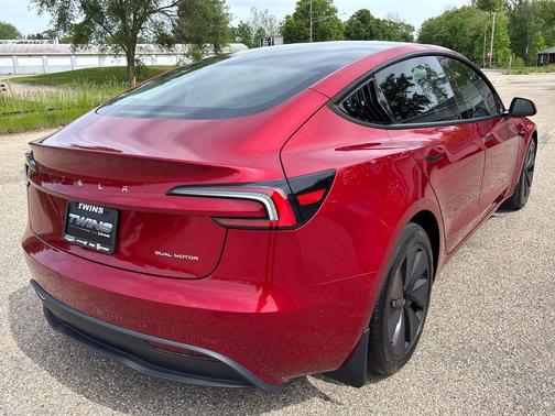 Ultra Red 2025 Tesla Model 3 Long Range