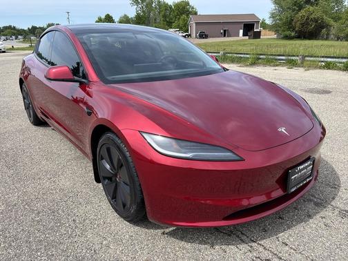 Ultra Red 2025 Tesla Model 3 Long Range