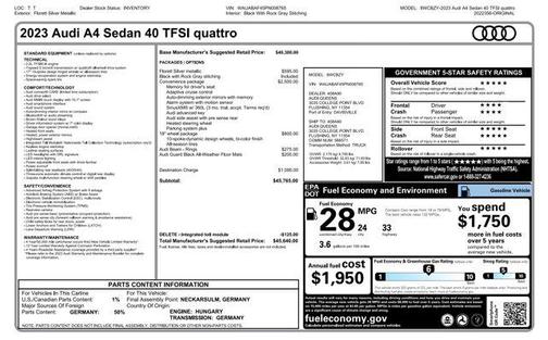 2023 Audi A4 40 Premium