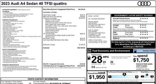 2023 Audi A4 40 Premium