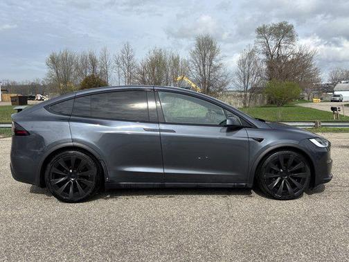 Gray 2022 Tesla Model X Plaid Tri Motor All-Wheel Drive