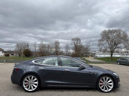 Gray 2020 Tesla Model S Performance