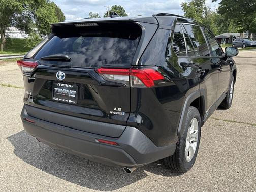 Midnight Black Metallic 2019 Toyota RAV4 Hybrid LE