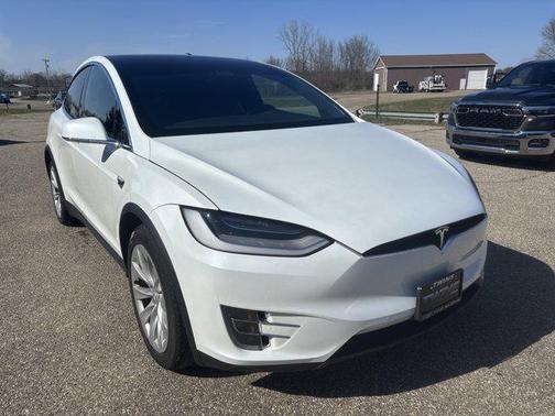 Pearl White Multi-Coat 2020 Tesla Model X Long Range Plus Dual Motor All-Wheel Drive