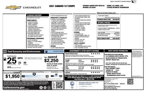 2021 Chevrolet Camaro 1LT