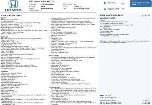 2022 Honda HR-V LX