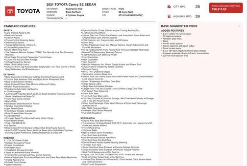 2021 Toyota Camry SE