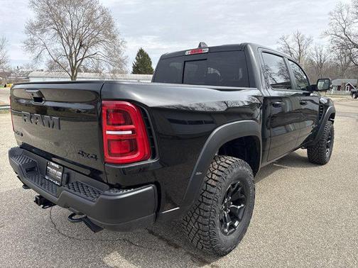 Diamond Black Crystal Pearlcoat 2026 RAM 1500 RHO Crew Cab 4x4 5'7' Box