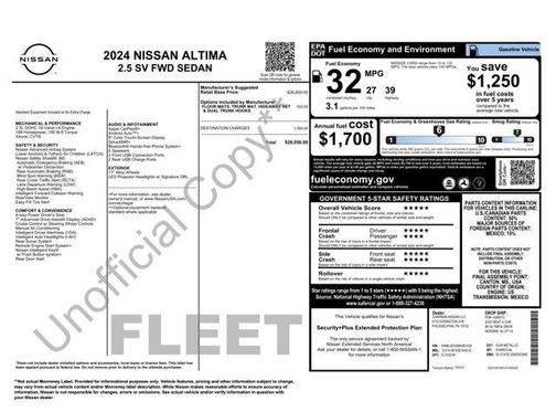 2024 Nissan Altima 2.5 SV