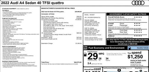 2022 Audi A4 40 Premium