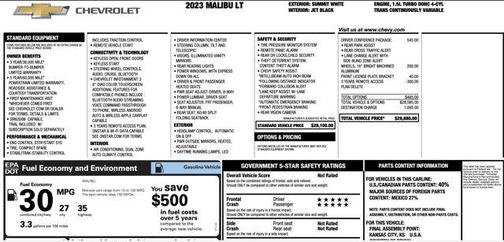 2023 Chevrolet Malibu FWD 1LT