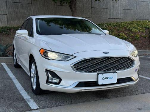 White 2019 Ford Fusion Energi Titanium