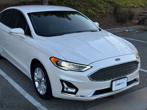 White 2019 Ford Fusion Energi Titanium