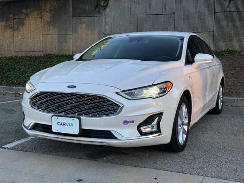 White 2019 Ford Fusion Energi Titanium