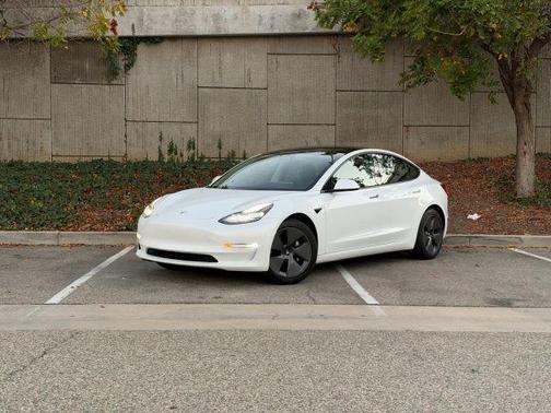 White 2022 Tesla Model 3 Long Range