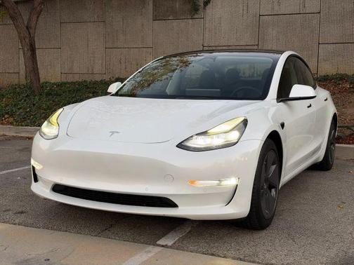 White 2022 Tesla Model 3 Long Range