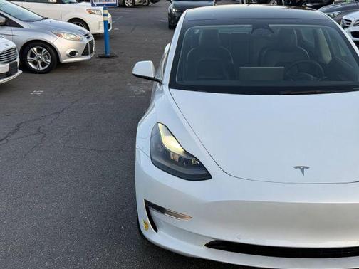 White 2022 Tesla Model 3 Long Range