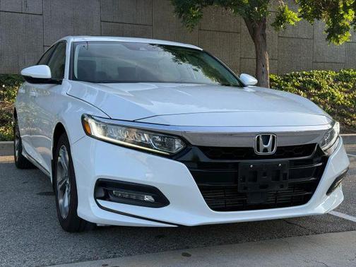 White 2018 Honda Accord EX-L