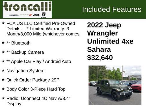 2022 Jeep Wrangler Unlimited 4xe Sahara