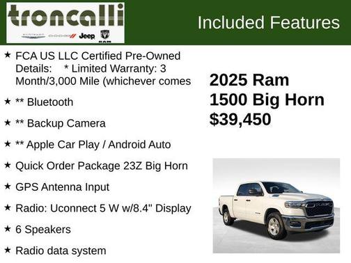 2025 RAM 1500 Big Horn/Lone Star