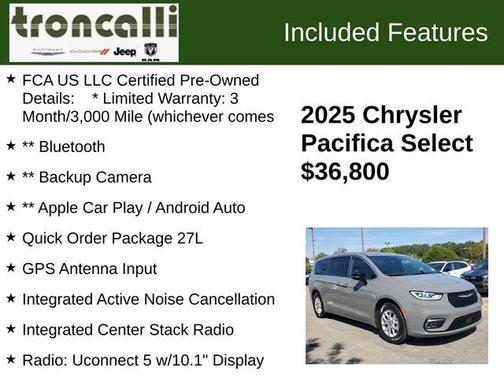 2025 Chrysler Pacifica Select