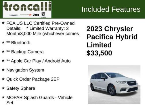 2023 Chrysler Pacifica Hybrid Limited