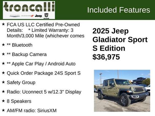 2025 Jeep Gladiator Sport