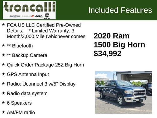 2020 RAM 1500 Big Horn