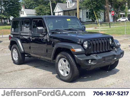 Black Clearcoat 2023 Jeep Wrangler Sport