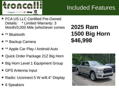 2025 RAM 1500 Big Horn/Lone Star