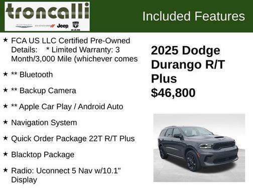 Gray 2025 Dodge Durango R/T