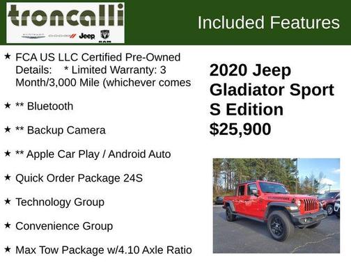 2020 Jeep Gladiator Sport