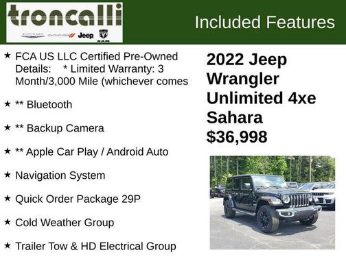 2022 Jeep Wrangler Unlimited 4xe Sahara