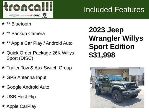2023 Jeep Wrangler Sport