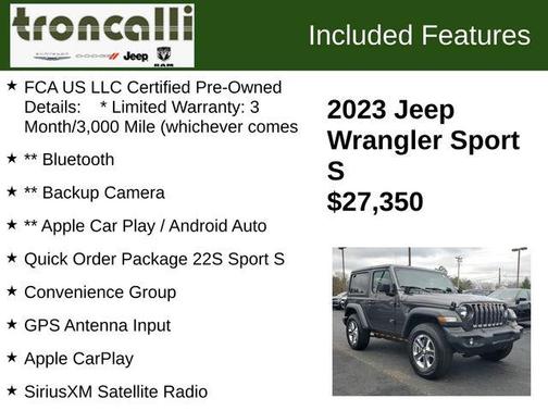 2023 Jeep Wrangler Sport