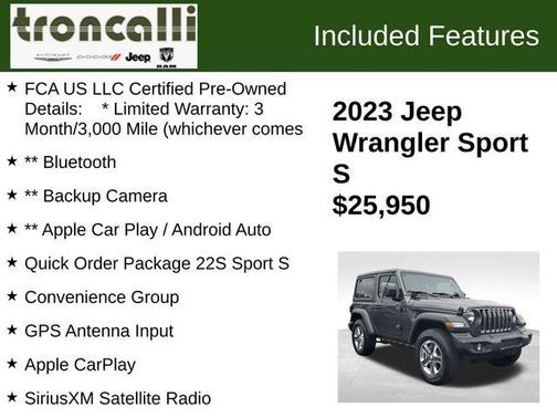 2023 Jeep Wrangler Sport