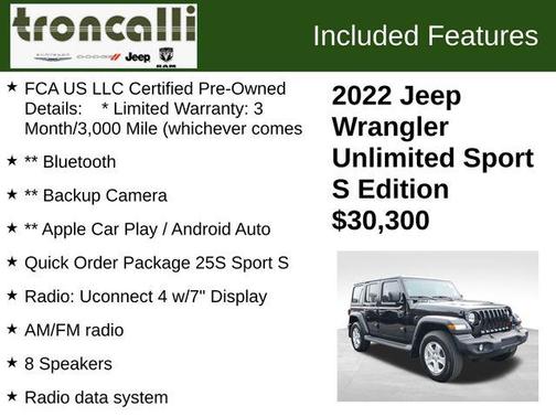 2022 Jeep Wrangler Unlimited Sport