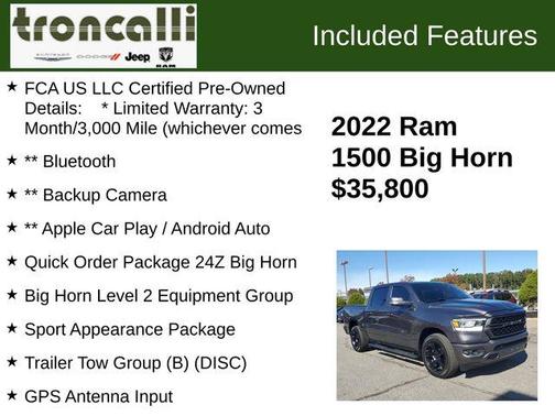 2022 RAM 1500 Big Horn