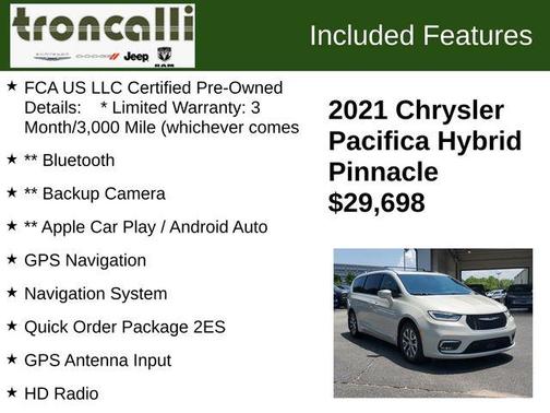 2021 Chrysler Pacifica Hybrid Pinnacle