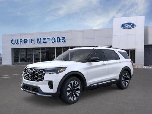 Star White Metallic Tri-Coat 2026 Ford Explorer Platinum