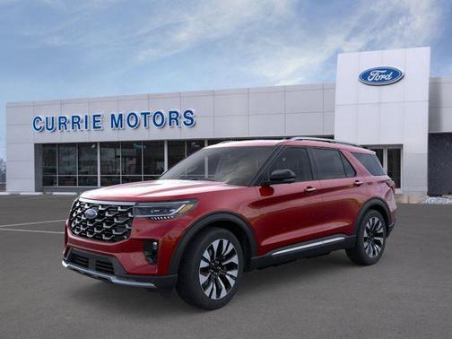 Rapid Red Metallic Tinted Clearcoat 2026 Ford Explorer Platinum