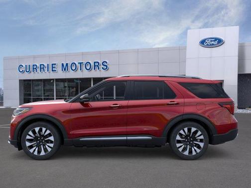 Rapid Red Metallic Tinted Clearcoat 2026 Ford Explorer Platinum