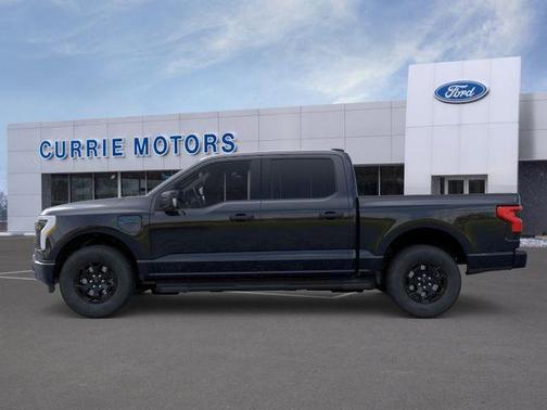 Agate Black Metallic 2025 Ford F-150 Lightning XLT