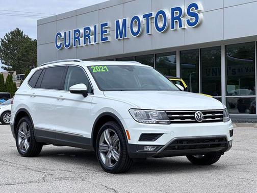 Pure White 2021 Volkswagen Tiguan 2.0T SEL