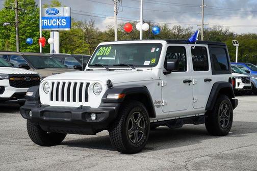 Bright White Clearcoat 2018 Jeep Wrangler Unlimited Sport