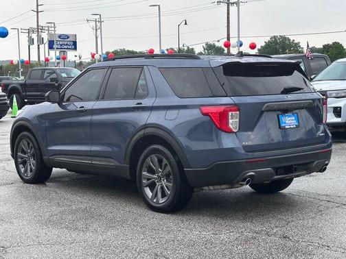 Infinite Blue Metallic Tinted Clearcoat 2021 Ford Explorer XLT