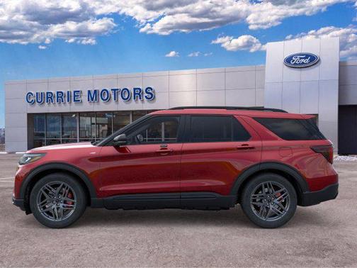 Rapid Red Metallic Tinted Clearcoat 2026 Ford Explorer ST-Line
