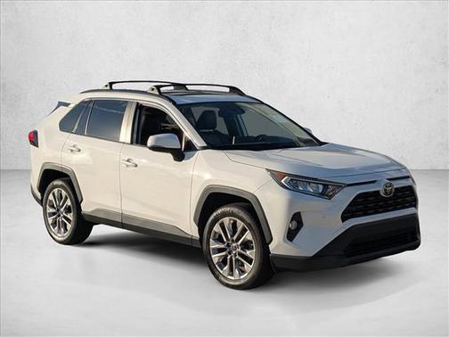 Super White 2019 Toyota RAV4 XLE Premium