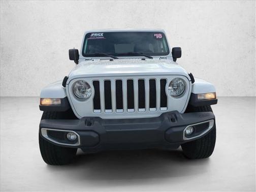 Bright White Clearcoat 2018 Jeep Wrangler Unlimited Sahara